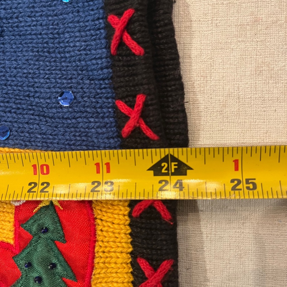 Vintage Basic Editions Holiday Patchwork Sequin S… - image 7